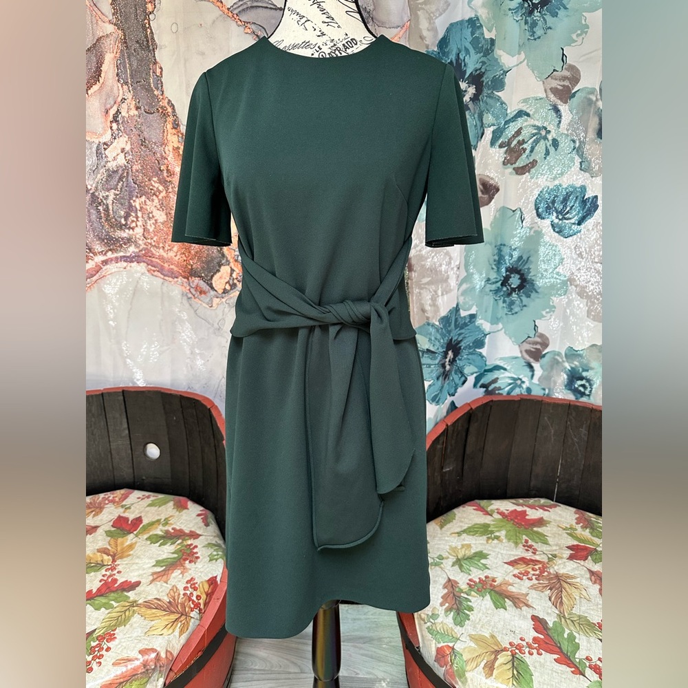 FINAL SALE Donna Morgan Forest Green Midi Dress
